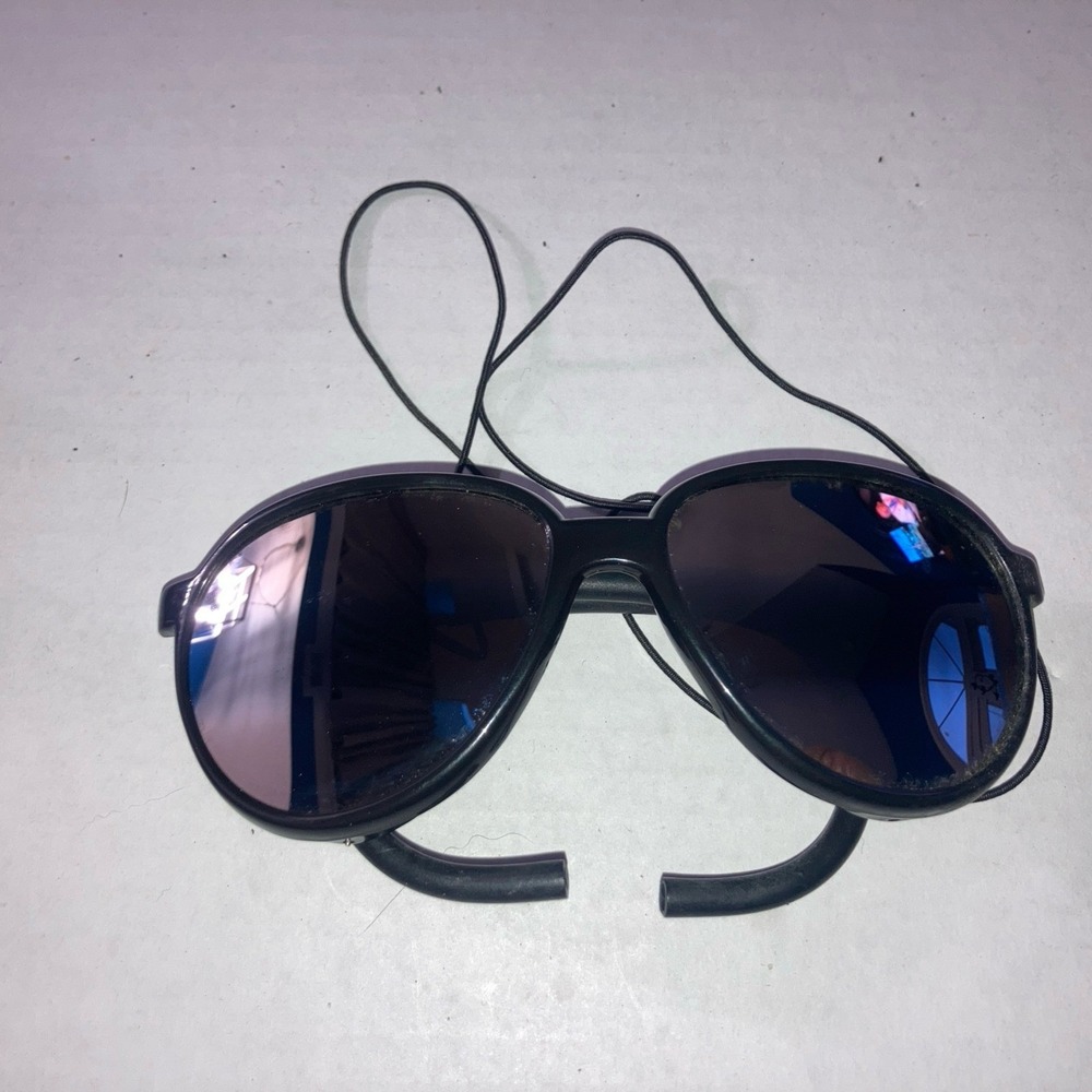 Vintage Alpine Glacier Sunglasses – Mountaineering‎ Leather Side Shields - Picture 7 of 16
